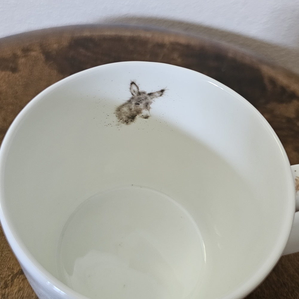 Royal Worcester Donkey Mug - White and Brown - Picture 5 of 5